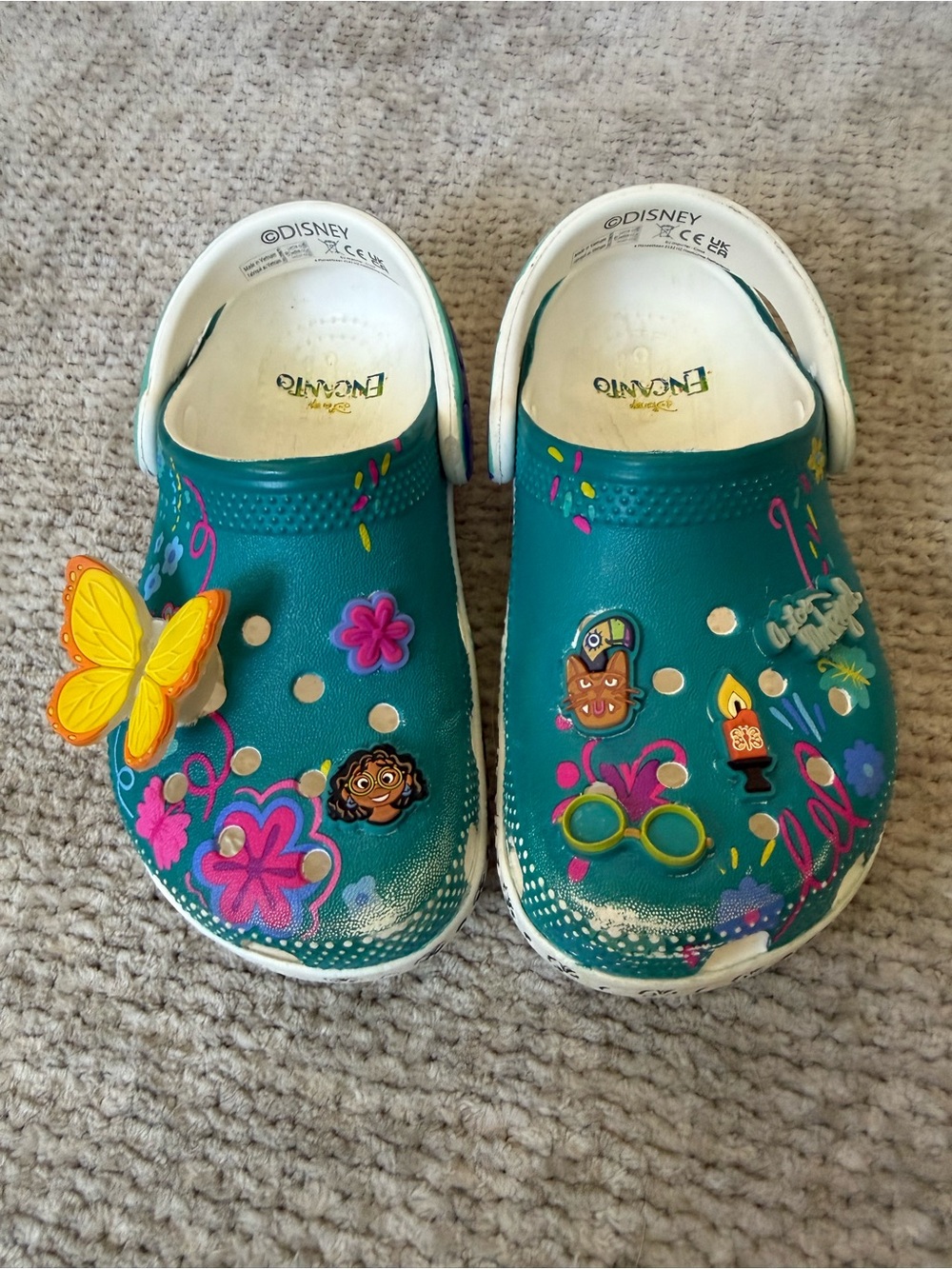Disney Encanto Light-Up Butterfly Crocs Clogs‎ Kids C10